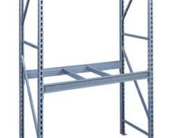 Tennsco - 10,000 Lb Capacity Bulk Storage Welded Rack End - 1-3/4" Wide x 72" High x 48" Deep x 1-3/4" Thick, Medium Gray - Caliber Tooling