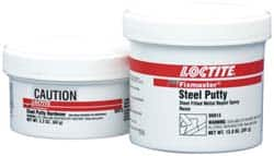 Loctite - 25 Lb Kit Gray Epoxy Resin Putty - 203°F Max Operating Temp, 6 hr Full Cure Time, Series 135 - Caliber Tooling