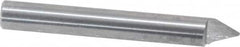 Onsrud - 60° Incl Angle, 1/4" Shank Diam, 2" OAL, 0.04" Cut Diam, Conical Engraving Cutter - 1/2" LOC, 0.04" Tip Diam, 1 Flute, Right Hand Cut, Solid Carbide, Uncoated - Caliber Tooling