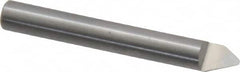 Onsrud - 60° Incl Angle, 1/4" Shank Diam, 2" OAL, 0.06" Cut Diam, Conical Engraving Cutter - 1/2" LOC, 0.06" Tip Diam, 1 Flute, Right Hand Cut, Solid Carbide, Uncoated - Caliber Tooling