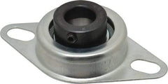 Value Collection - 3/4" ID, 1.2205" OAL x 4-1/2" OAH 2-Bolt Flange - 1,650 Lb Static Cap, 2,830 Lb Dyn Cap, 3-3/8" Btw Mnt Hole Ctrs, Stamped Steel Rubber Mount - Caliber Tooling