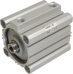 SMC PNEUMATICS - 1-15/16" Stroke x 2-1/2" Bore Double Acting Air Cylinder - 1/4 Port, 1/2-20 Rod Thread, 145 Max psi, 15 to 160°F - Caliber Tooling