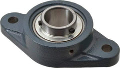 Value Collection - 1-3/16" ID, 3-5/32" OAW x 5-13/16" OAL x 3-5/32" OAH 2-Bolt High Temperature Flange Bearing - 2,500 Lb Static Cap, 4,300 Lb Dyn Cap, 4.594" Btw Mnt Hole Ctrs, 45/64" Base-to-Ctr Ht, Cast Iron - Caliber Tooling