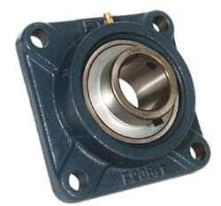 Value Collection - 5/8" ID, 3-3/8" OAW x 3-3/8" OAL x 3-3/8" OAH 4-Bolt High Temperature Flange Bearing - 1,650 Lb Static Cap, 2,830 Lb Dyn Cap, 2-1/2" Btw Mnt Hole Ctrs, 19/32" Base-to-Ctr Ht, Cast Iron - Caliber Tooling