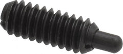 Gibraltar - 1/4-20, 5/8" Thread Length, 3/16" Plunger Projection, Steel Threaded Spring Plunger - 0.119" Max Plunger Diam, 0.5 Lb Init End Force, 6 Lb Final End Force - Caliber Tooling