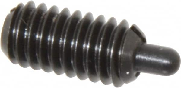 Gibraltar - 5/16-18, 5/8" Thread Length, 3/16" Plunger Projection, Steel Threaded Spring Plunger - Caliber Tooling