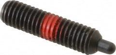 Gibraltar - 5/16-18, 5/8" Thread Length, 3/16" Plunger Projection, Steel Threaded Spring Plunger - Caliber Tooling