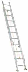 Made in USA - 28' High, Type IA Rating, Aluminum Extension Ladder - Caliber Tooling