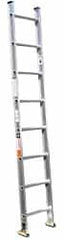 Made in USA - 20' High, Type IA Rating, Aluminum Extension Ladder - Caliber Tooling