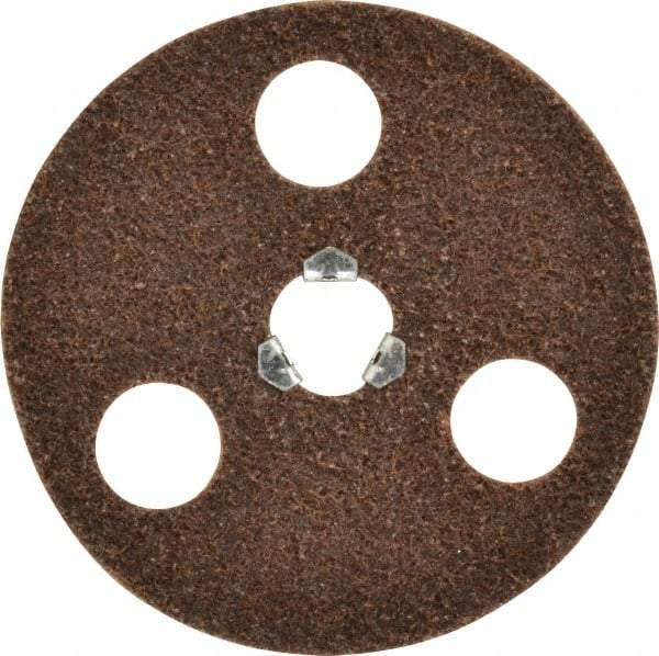 Norton - 4-1/2" Coarse Grade Aluminum Oxide Deburring Disc - Quick Change Connection - Caliber Tooling