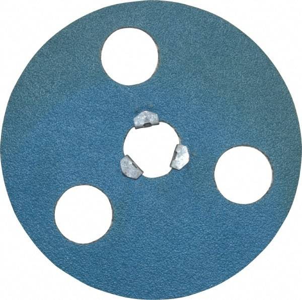 Norton - 4-1/2" Diam 60 Grit Fiber Disc - Medium Grade, Zirconia Alumina, Series F826 - Caliber Tooling