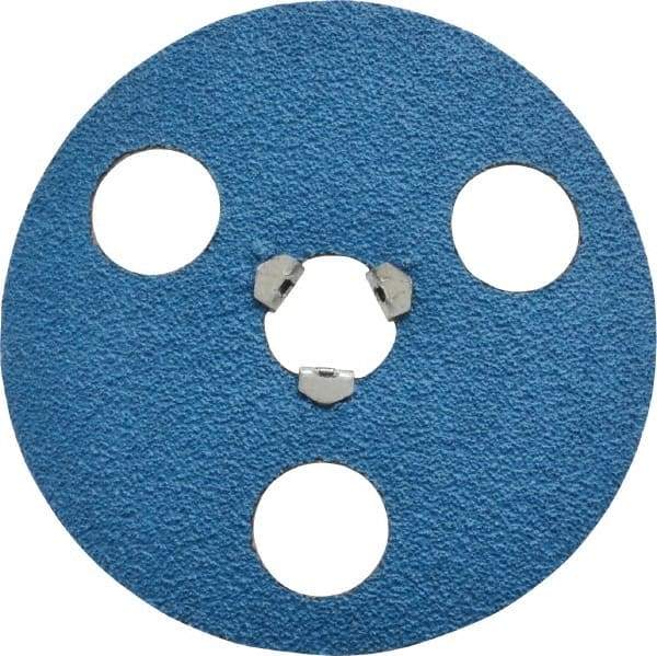 Norton - 4-1/2" Diam 50 Grit Fiber Disc - Coarse Grade, Zirconia Alumina, Series F826 - Caliber Tooling