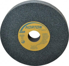 Norton - 7" Diam x 1-1/4" Hole x 1" Thick, I Hardness, 60 Grit Surface Grinding Wheel - Silicon Carbide, Type 1, Medium Grade, 3,600 Max RPM, Vitrified Bond, No Recess - Caliber Tooling