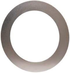 Made in USA - 0.005" Thick, 1-1/4" Inside x 1-3/4" OD, Round Shim - Uncoated 302/304 Stainless Steel - Caliber Tooling