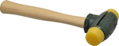 Garland - 1-1/2 Lb Head 1-1/4" Face Plastic Split Head Hammer - 11" OAL, Wood Handle - Caliber Tooling