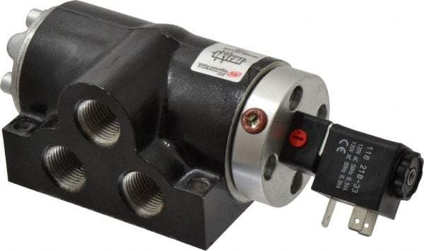 ARO/Ingersoll-Rand - 1/2", K Series 4-Way High Flow Stacking Solenoid Valve - 120 VAC, 2.57 CV Rate, 2.56" High - Caliber Tooling