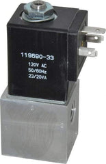 ARO/Ingersoll-Rand - 1/4", CAT Series 3-Way 2-Position Body Ported Stacking Solenoid Valve - 120 VAC, 0.2 CV Rate, 3-1/2" High - Caliber Tooling