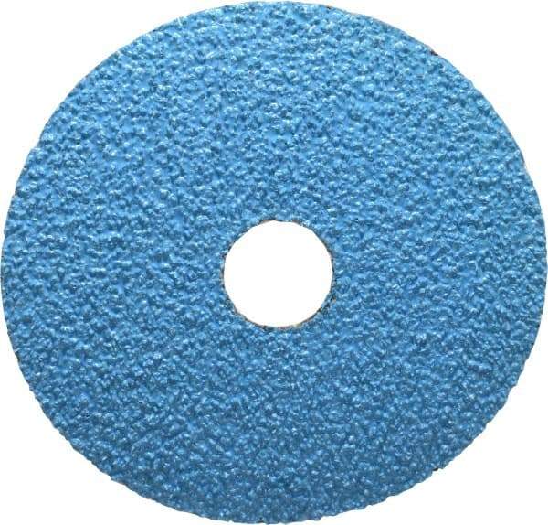 Norton - 4-1/2" Diam 7/8" Hole 24 Grit Fiber Disc - Very Coarse Grade, Zirconia Alumina, Series F826 - Caliber Tooling