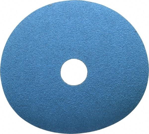 Norton - 5" Diam 7/8" Hole 60 Grit Fiber Disc - Medium Grade, Zirconia Alumina, Series F826 - Caliber Tooling