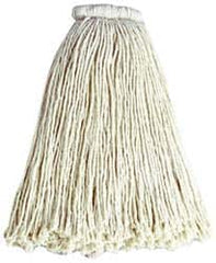 Rubbermaid - White Head Band, Large Cotton Cut End Mop Head - 4 Ply, Screw On Connection, Use for General Purpose - Caliber Tooling