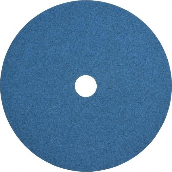 Norton - 7" Diam 7/8" Hole 80 Grit Fiber Disc - Medium Grade, Zirconia Alumina, Series F826 - Caliber Tooling