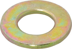 Value Collection - 5/8" Screw, Grade 8 Steel SAE Flat Washer - 21/32" ID x 1-5/16" OD, 3/32" Thick, Zinc Yellow Dichromate Finish - Caliber Tooling