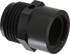 Green Leaf - 1/2 FPT & 3/4 MGHT Garden Hose Adapter - Polypropylene, Male Hose to Female Pipe Connector - Caliber Tooling