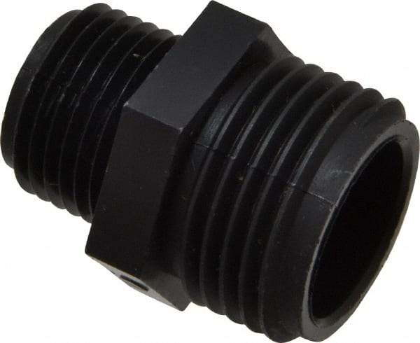 Green Leaf - 1/2 MPT & 3/4 MGHT Garden Hose Adapter - Polypropylene, Male Hose to Male Pipe Connector - Caliber Tooling