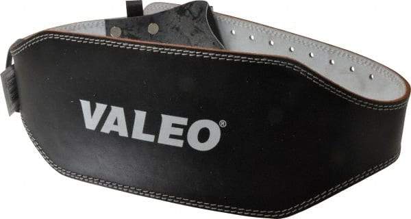 Valeo - Size M, Traditional Buckle, Leather Belt - 31 to 37" Waist, 6" Wide, Lumbar Support, Black - Caliber Tooling