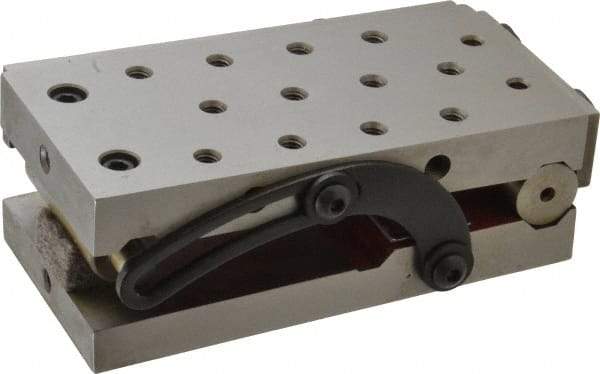 Suburban Tool - 6" Long x 3" Wide x 2" High, Precision Steel Sine Plate - Square to within 0.0002", 0.0002" Tolerance, 3/8-16 Hole - Caliber Tooling