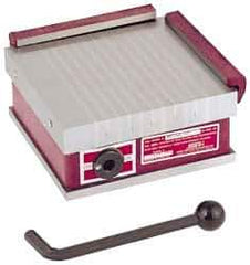 Suburban Tool - Standard Pole Rectangular Permanent Magnetic Block Chuck - 12" Long x 8" Wide x 2-5/8" High, Ceramic - Caliber Tooling