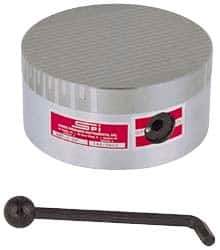 Suburban Tool - Fine Pole Round Permanent Magnetic Rotary Chuck - 7-3/4" Wide x 2-15/16" High, Ceramic - Caliber Tooling