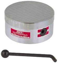 Suburban Tool - Standard Pole Round Permanent Magnetic Rotary Chuck - 16-1/4" Wide x 3" High, Ceramic - Caliber Tooling