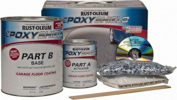 Rust-Oleum - 1 Gal Gloss Gray Water-Based Epoxy - Approximately 250 Sq Ft/Gal Coverage, <100 g/L VOC Content - Caliber Tooling