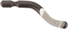 Noga - N1 Right-Handed High Speed Steel Deburring Swivel Blade - Use on Cross Hole, Hole Edge & Straight Edge Surfaces - Caliber Tooling