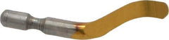 Shaviv - B12P Right-Handed High Speed Steel Deburring Swivel Blade - Use on Hole Edge & Straight Edge Surfaces, Adjustable - Caliber Tooling