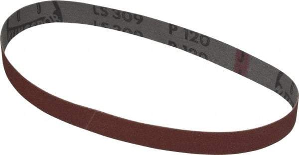 Lumberton Industries - 120 Grit Replacement Abrasive Belt - 3/4 Inches Wide x 10 Inches Long - Caliber Tooling