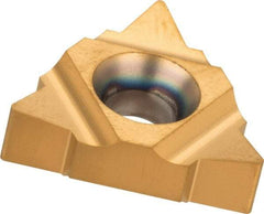 Carmex - 22UIR/L Internal Left & Right Hand 4 UN Laydown Threading Insert - Grade MXC, TiN Coated Carbide - Caliber Tooling