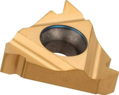 Carmex - 16IR Internal Right Hand ISO Laydown Threading Insert - Grade MXC, TiN Coated Carbide - Caliber Tooling