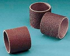 3M - 240 Grit Aluminum Oxide Coated Spiral Band - 3/4" Diam x 1-1/2" Wide, Very Fine Grade - Caliber Tooling