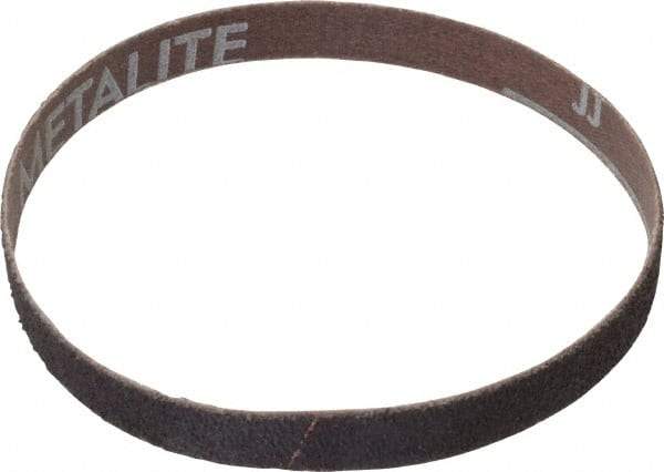 Norton - 1/2" Wide x 12" OAL, 40 Grit, Aluminum Oxide Abrasive Belt - Aluminum Oxide, Coarse, Coated, X Weighted Cloth Backing, Series R283 - Caliber Tooling