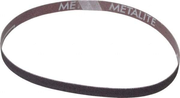 Norton - 1/2" Wide x 18" OAL, 60 Grit, Aluminum Oxide Abrasive Belt - Aluminum Oxide, Medium, Coated, X Weighted Cloth Backing, Series R283 - Caliber Tooling