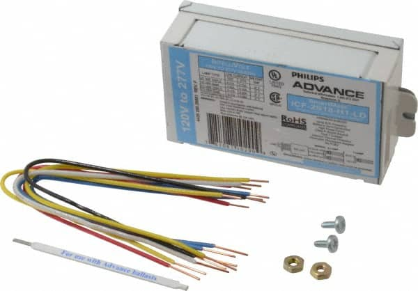 Philips Advance - 1 or 2 Lamp, 120-277 Volt, 0.16 to 0.33 Amp, 0 to 39 Watt, Programmed Start, Electronic, Nondimmable Fluorescent Ballast - 0.90, 0.91, 0.95, 1.00, 1.05 Ballast Factor - Caliber Tooling