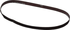 Norton - 1/2" Wide x 24" OAL, 120 Grit, Aluminum Oxide Abrasive Belt - Aluminum Oxide, Fine, Coated, X Weighted Cloth Backing, Series R283 - Caliber Tooling