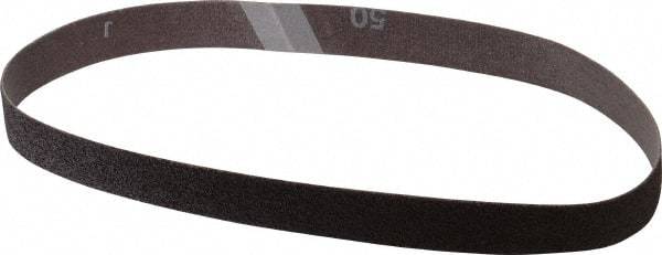 Norton - 3/4" Wide x 20-1/2" OAL, 50 Grit, Aluminum Oxide Abrasive Belt - Aluminum Oxide, Coarse, Coated, Cloth Backing, Series R283 - Caliber Tooling