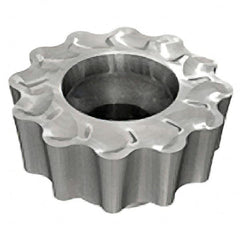 Iscar - RCMT2009 FW Grade IC908 Carbide Milling Insert - TiAlN Finish, 0.2362" Thick, 20mm Inscribed Circle - Caliber Tooling