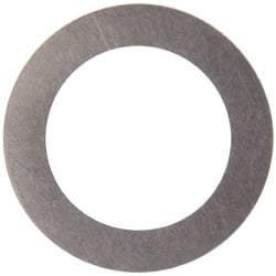 Made in USA - 0.005" Thick, 1/2" Inside x 3/4" OD, Round Shim - 7/16" Screw, Uncoated 316 Stainless Steel - Caliber Tooling