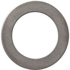 Made in USA - 0.016" Thick, 3/4" Inside x 1-1/8" OD, Round Shim - 5/8" Screw, Uncoated 316 Stainless Steel - Caliber Tooling