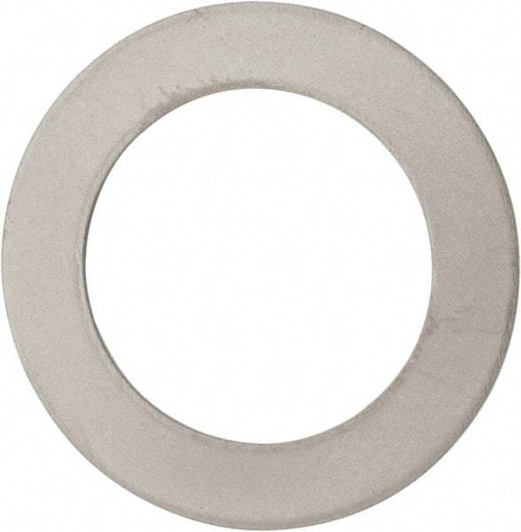 Made in USA - 0.03" Thick, 1" Inside x 1-1/2" OD, Round Shim - 7/8" Screw, Uncoated 316 Stainless Steel - Caliber Tooling