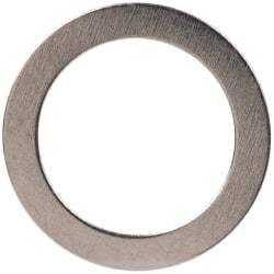 Made in USA - 0.01" Thick, 0.314" Inside x 7/16" OD, Shortening Shim - 1/4" Screw, Uncoated 300 Stainless Steel - Caliber Tooling